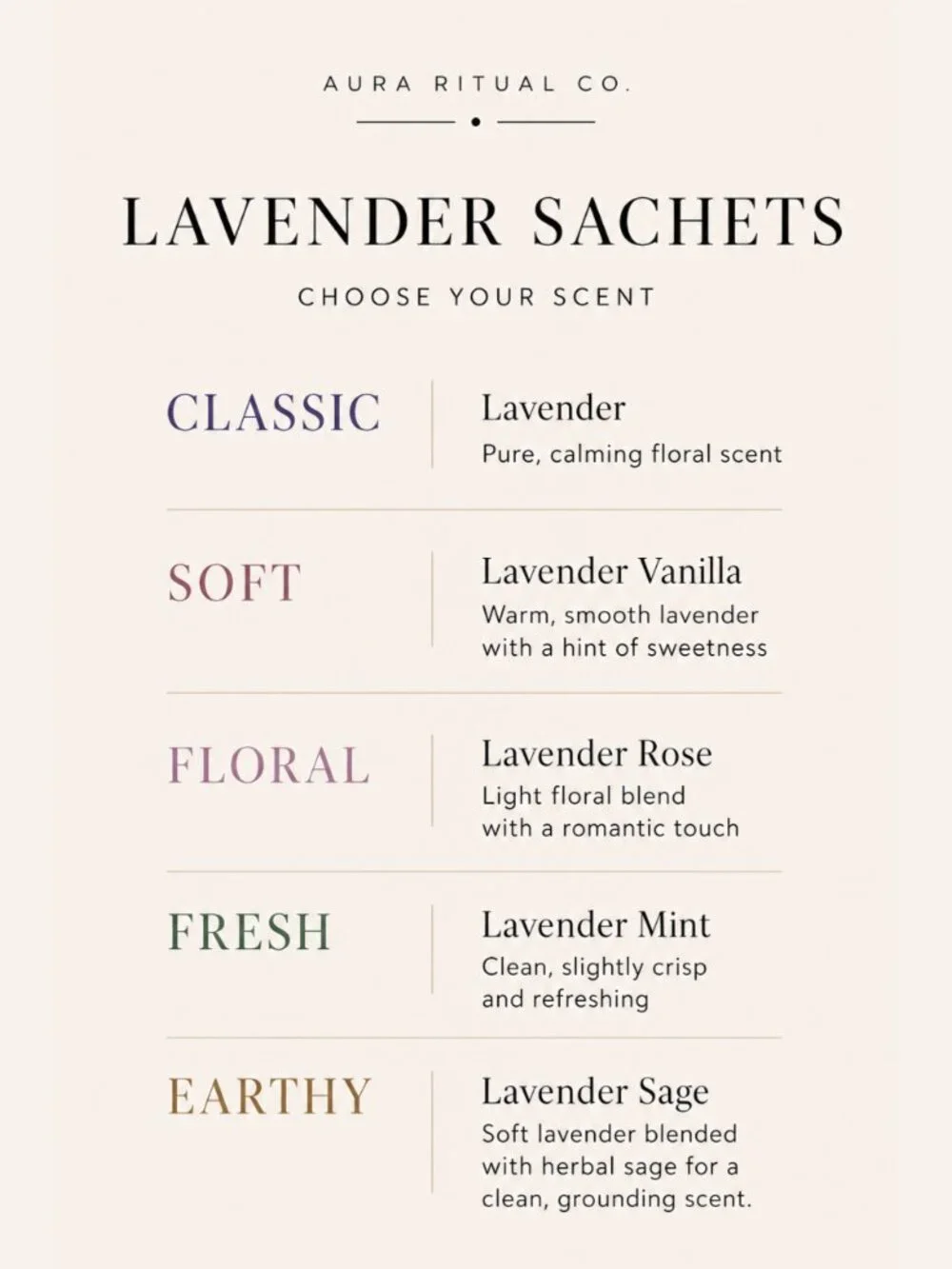 French Lavender Sachets Drawer Fresheners - Set of 5